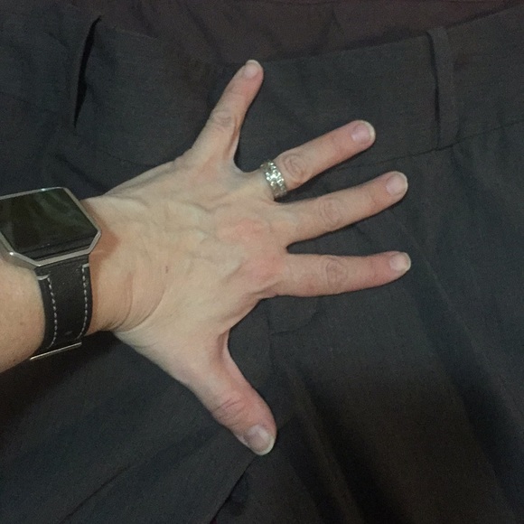 Beautiful straight leg brownish grey trouser, 4 - Picture 4 of 8